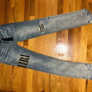 AMIRI JEANS WITH AMIRI ON SIDE
